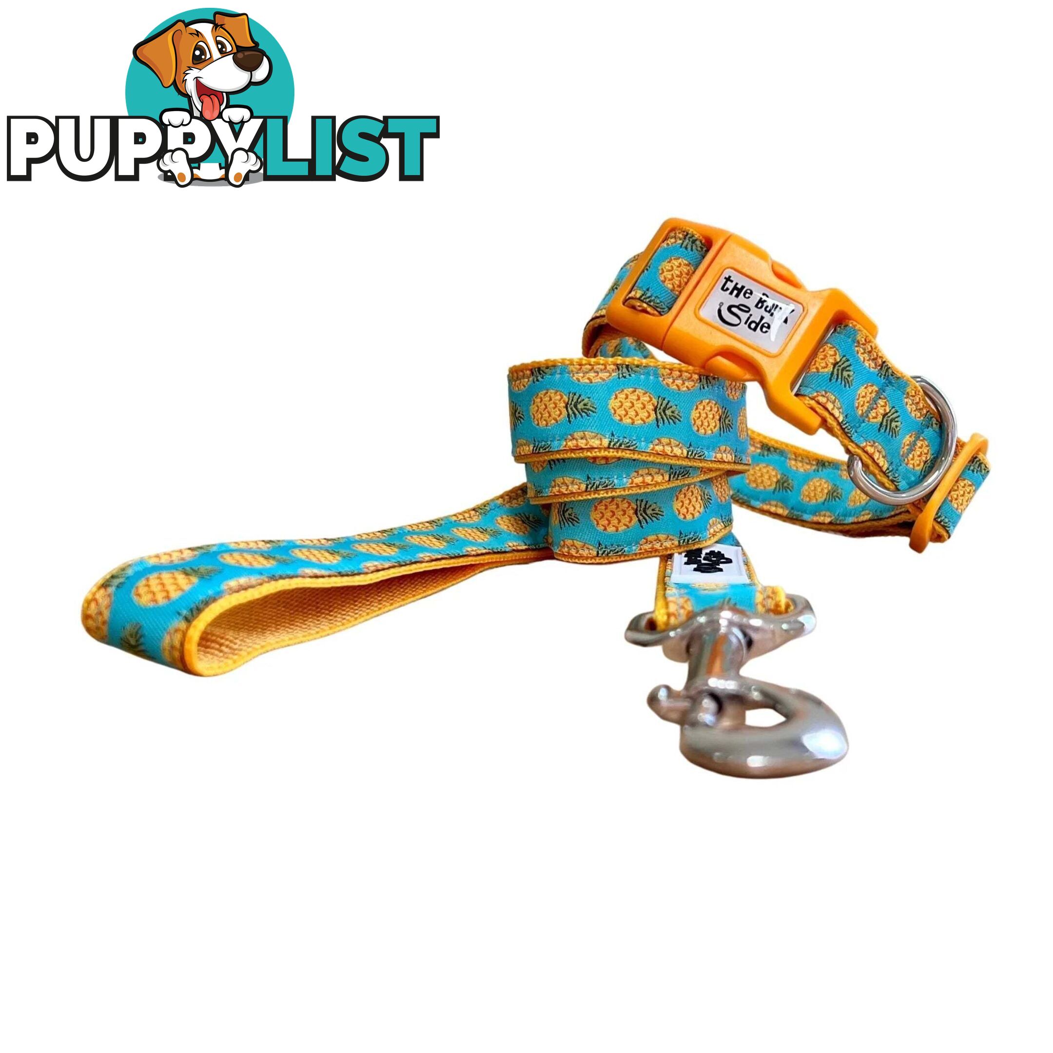 Pineapple Dog Lead - Hand Made by The Bark Side - TBSLDPINE251.5