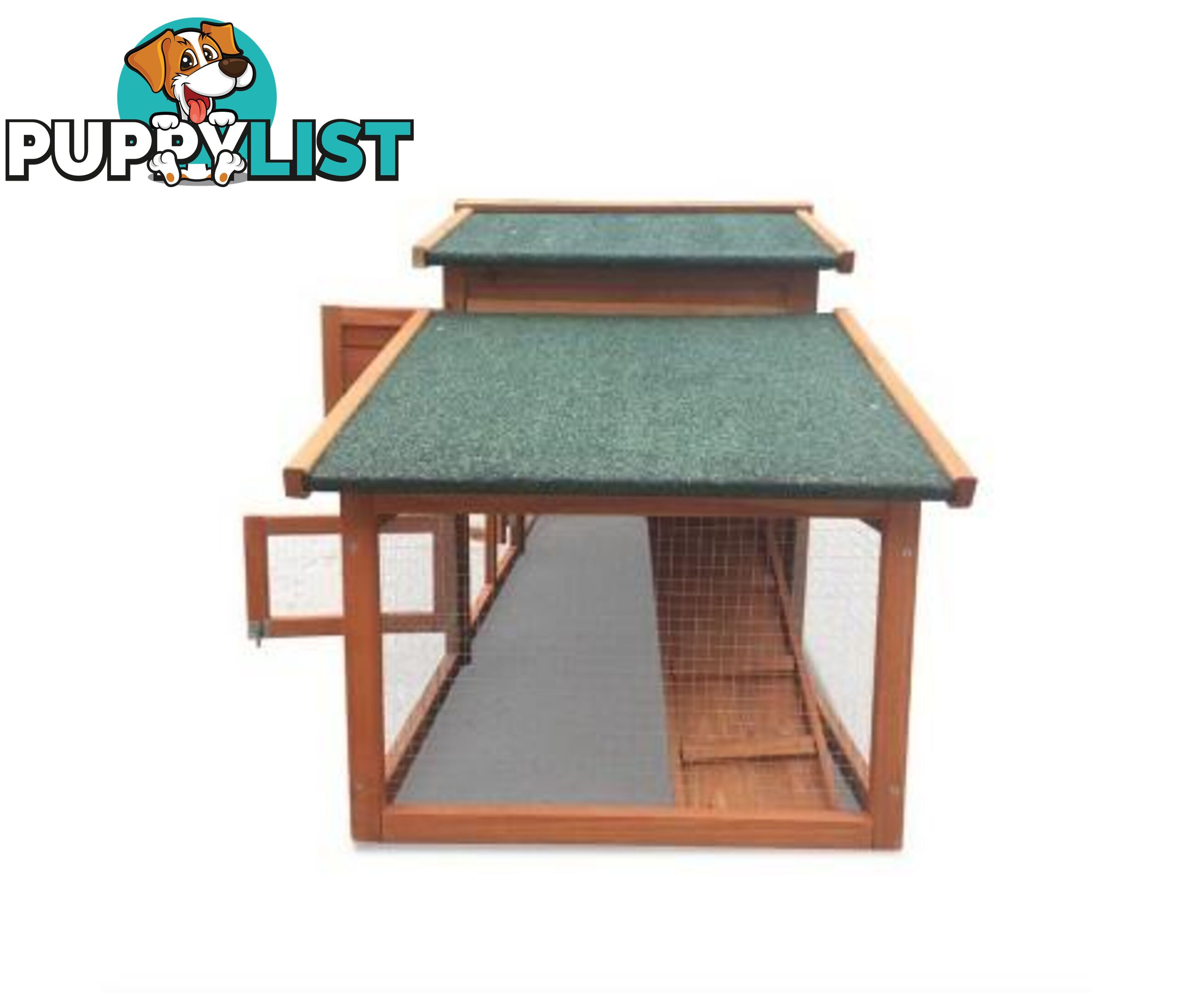 i.Pet Chicken Coop Rabbit Hutch 169cm x 52cm x 72cm Large House Outdoor Wooden Run Cage - FF-GT-WOOD-R2100S