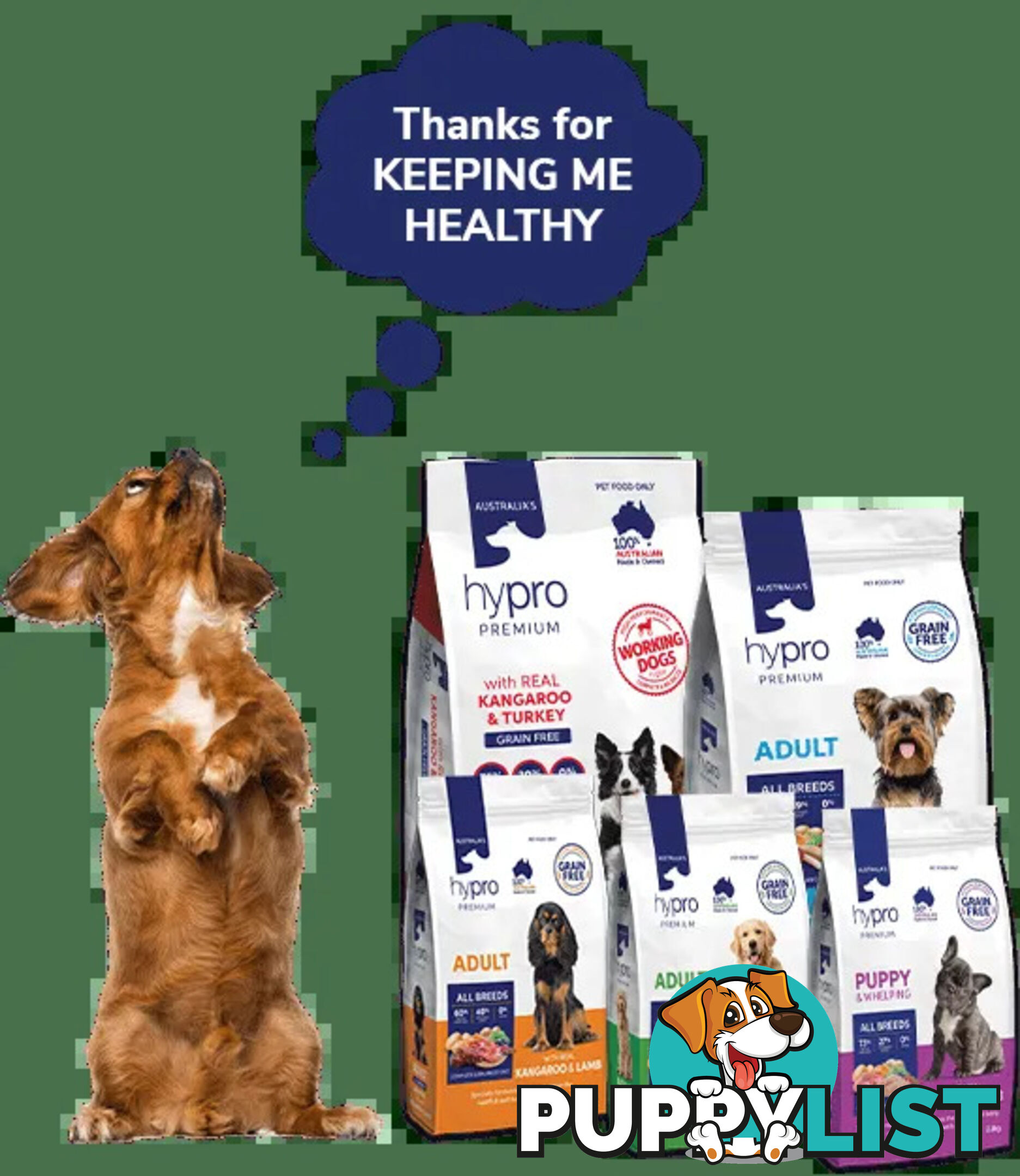 Premium Dog Food Grain Free - Hypro Premium - HPROOLAM2.5