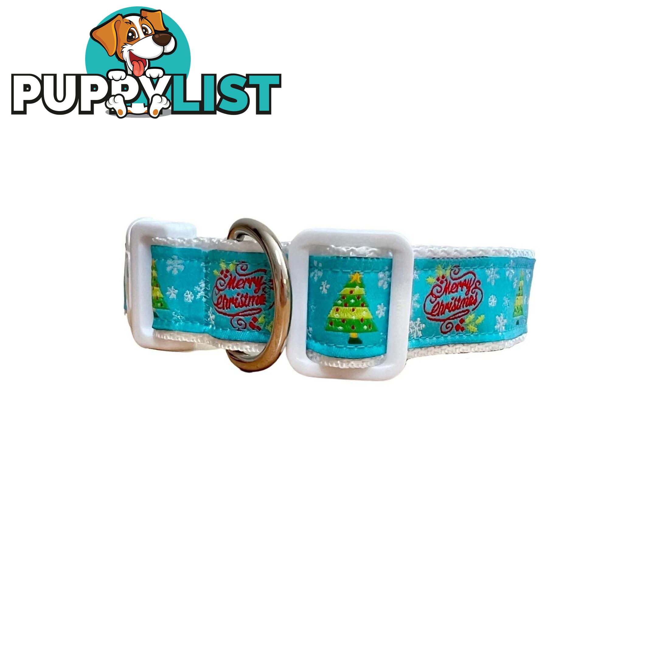 Christmas Dog Collar / Reindeer / Santa / XS - L - Hand Made by The Bark Side - TBSCHRLGESNO
