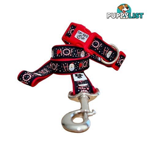 Christmas Dog Collar / Reindeer / Santa / XS - L - Hand Made by The Bark Side - TBSCHRLGESNO