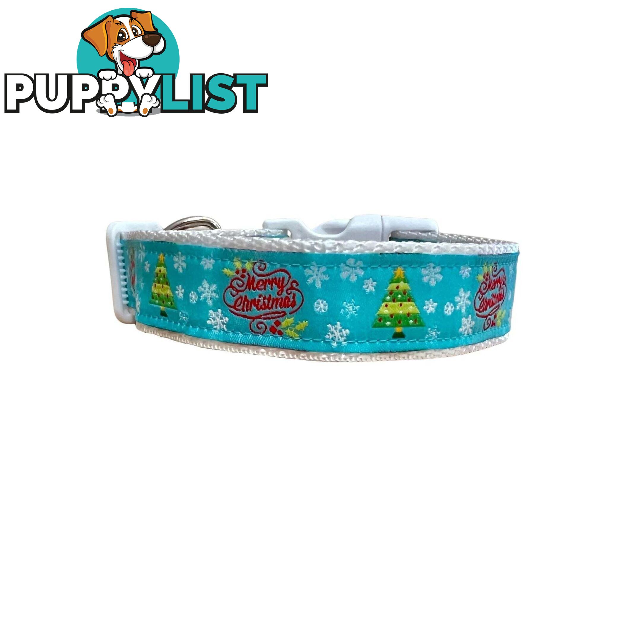 Christmas Dog Collar / Reindeer / Santa / XS - L - Hand Made by The Bark Side - TBSCHRLGESNO