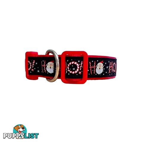 Christmas Dog Collar / Reindeer / Santa / XS - L - Hand Made by The Bark Side - TBSCHRLGESNO