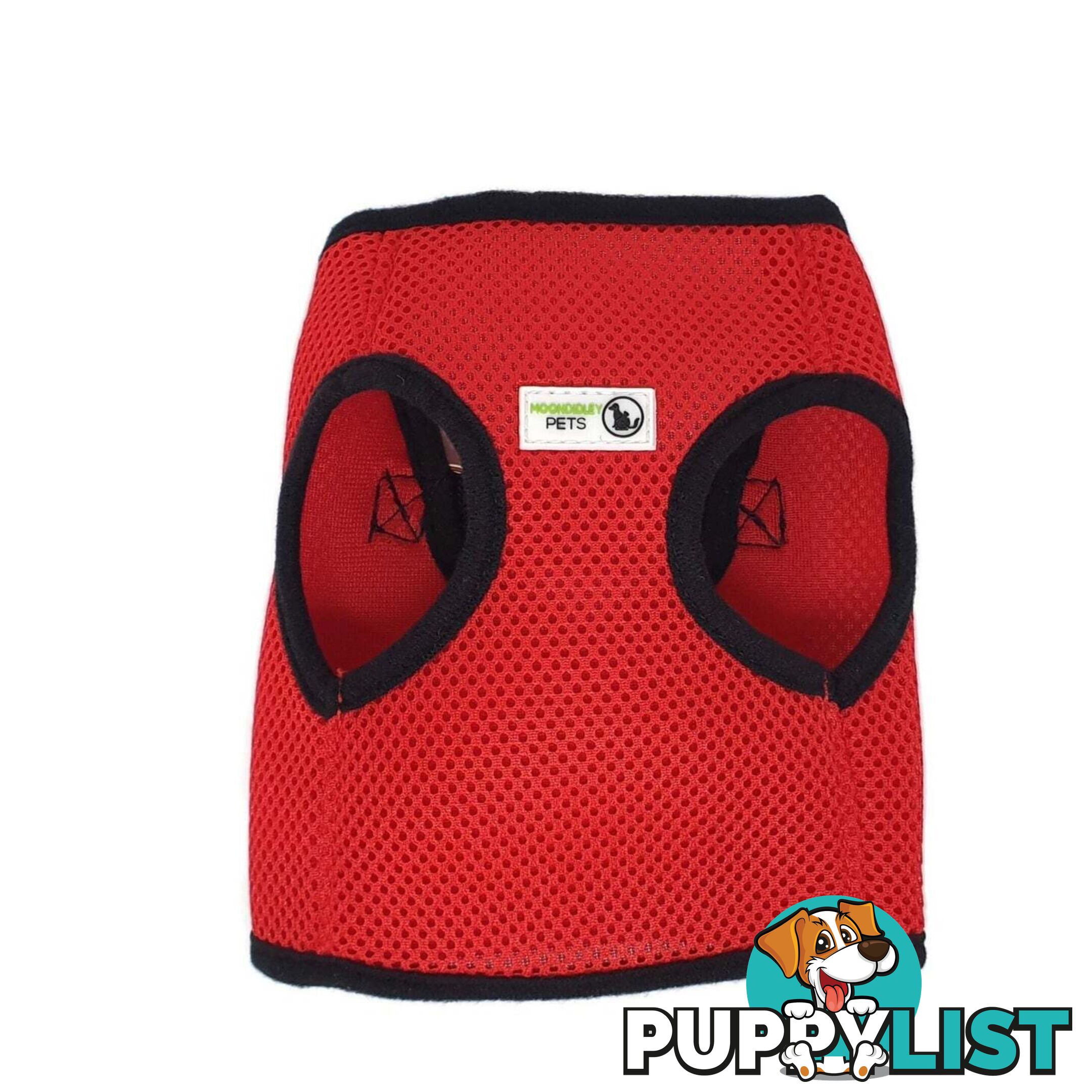 Vest Harness Pet Dog-Cat Step-in Velcro and Buckle Attachments - Moondidley Pets - MDPVESTXLPNK