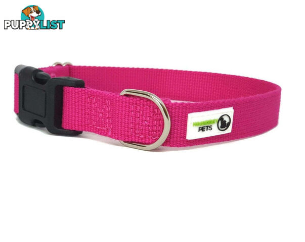 100% Pure Bamboo Fibre Dog Collar Plastic Buckle - Moondidley Pets - MDPCOLBAMMBLK