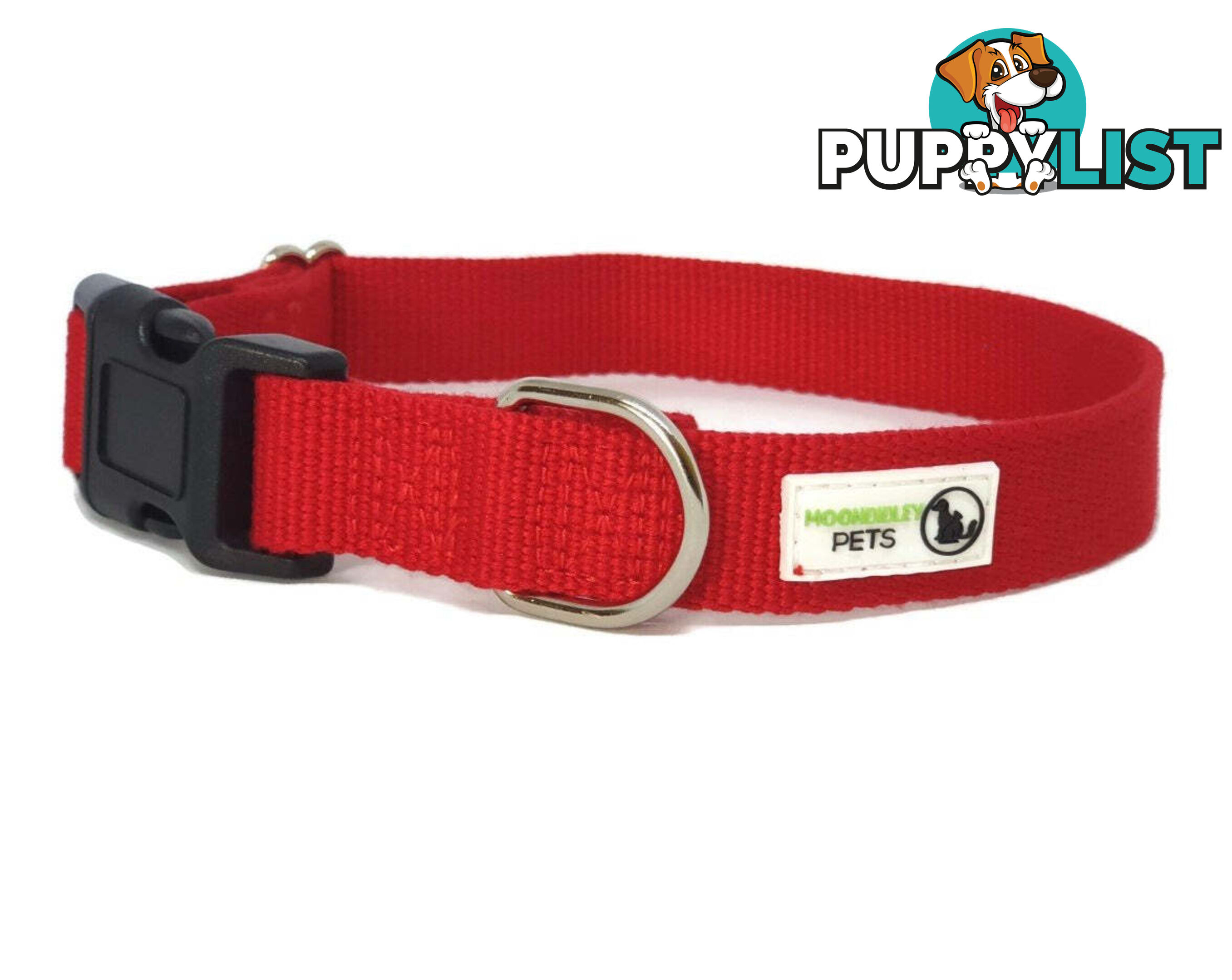 100% Pure Bamboo Fibre Dog Collar Plastic Buckle - Moondidley Pets - MDPCOLBAMMBLK