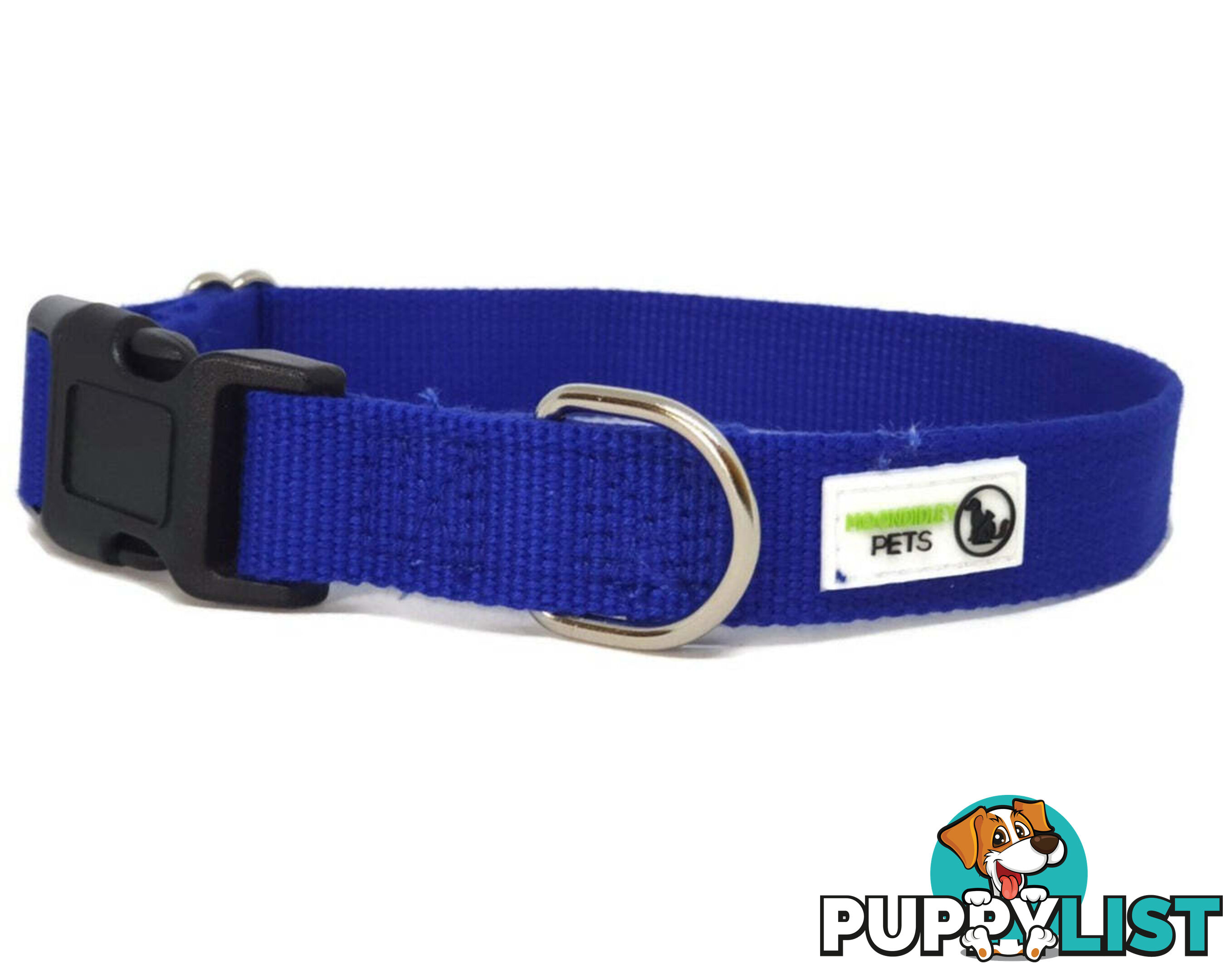 100% Pure Bamboo Fibre Dog Collar Plastic Buckle - Moondidley Pets - MDPCOLBAMMBLK