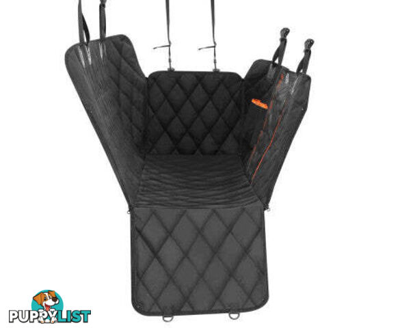 i.Pet Pet Car Seat Cover Dog Protector Hammock Back Waterproof Belt Non Slip Mat - PET-COVER-132X140-BK