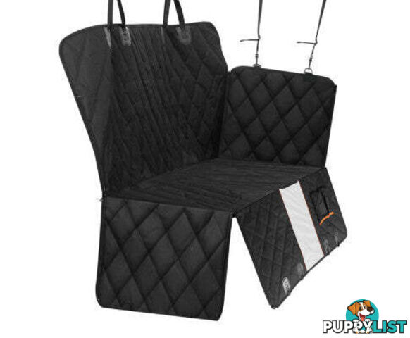 i.Pet Pet Car Seat Cover Dog Protector Hammock Back Waterproof Belt Non Slip Mat - PET-COVER-132X140-BK