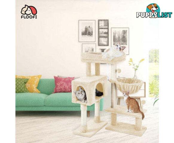 Floofi 97cm Adjustable Base Plush Cat Tree - V227-3331641029080