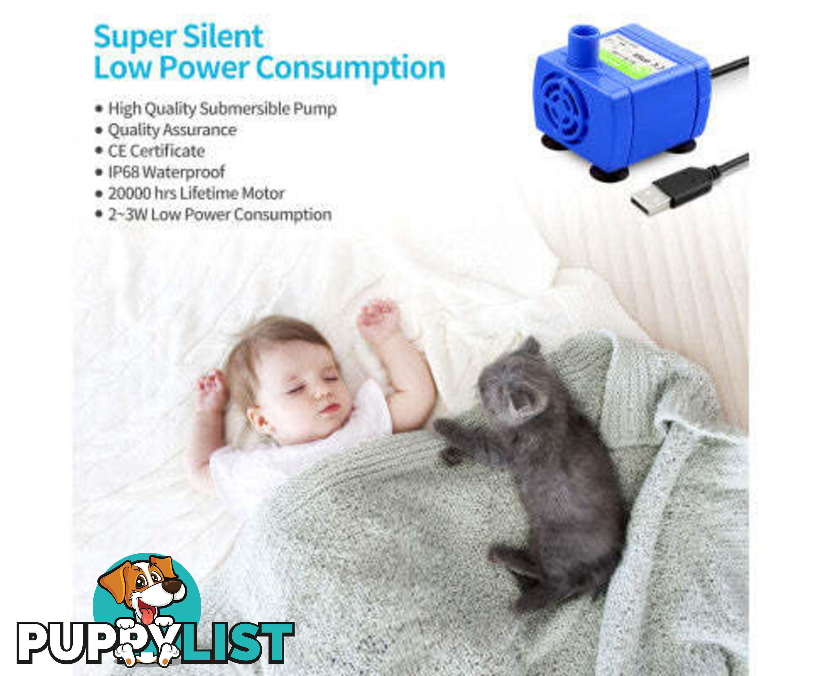 YES4PETS Blue Ceramic Electric Pet Water Fountain Dog Cat Water Feeder Bowl Dispenser - V278-PWC-101-BLUE
