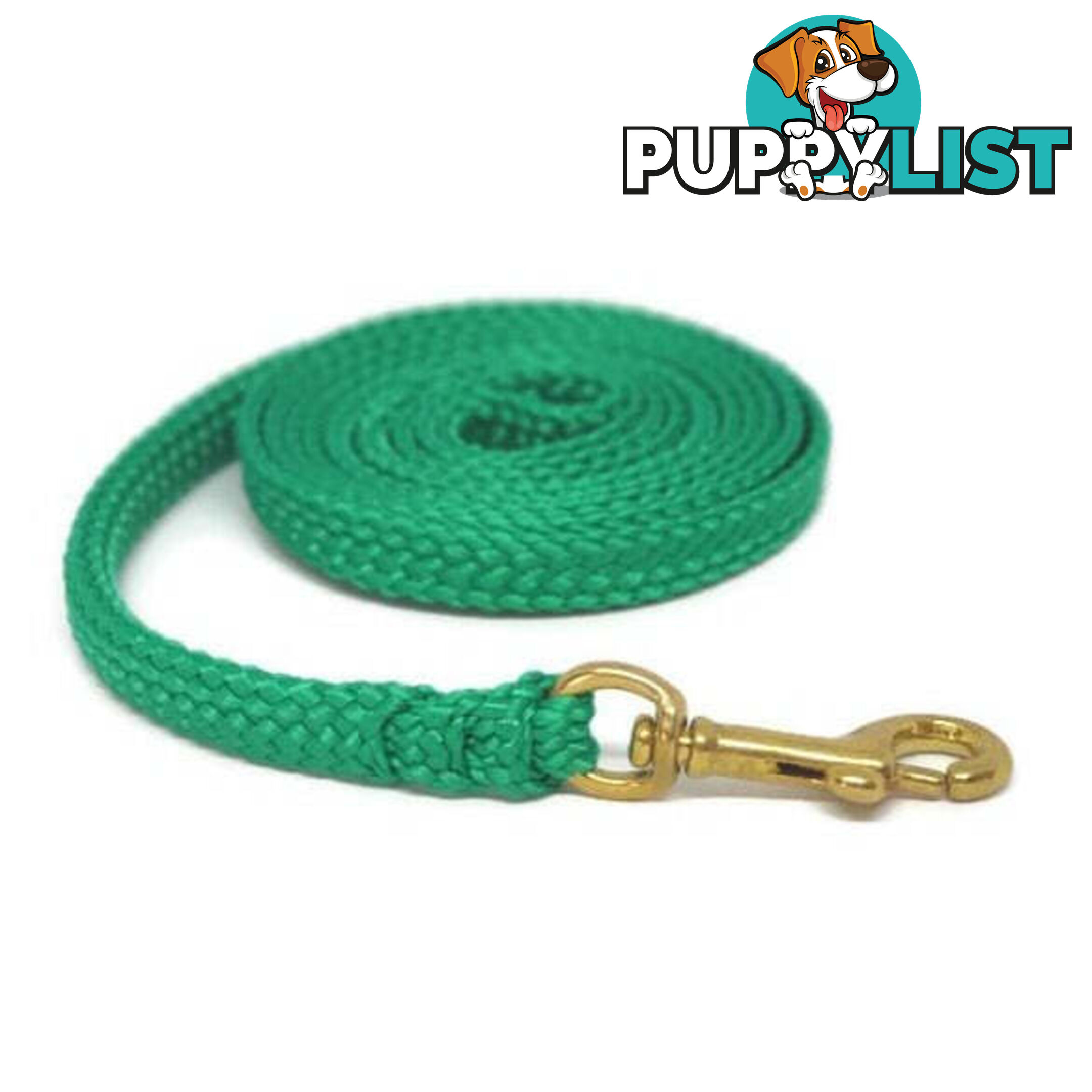 1.8m to 10m Long Dog Lead No Stitching Tough Yarnix 10mm Wide - YNXLD10-5REBR