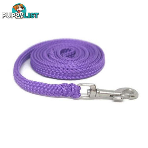 1.8m to 10m Long Dog Lead No Stitching Tough Yarnix 10mm Wide - YNXLD10-5REBR