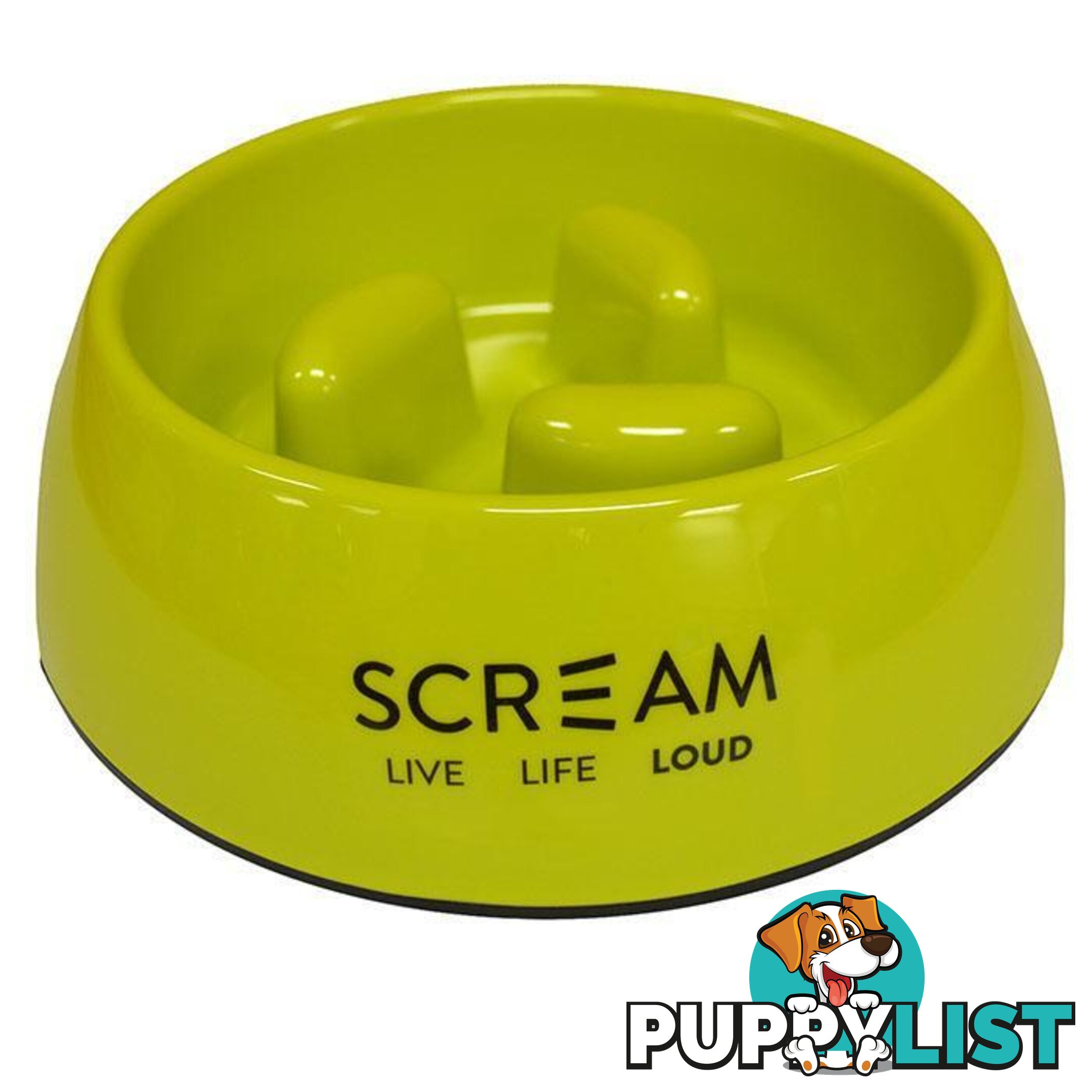Scream Round Slow-Down Pillar Bowl Loud Green - PPP-49-SB04061