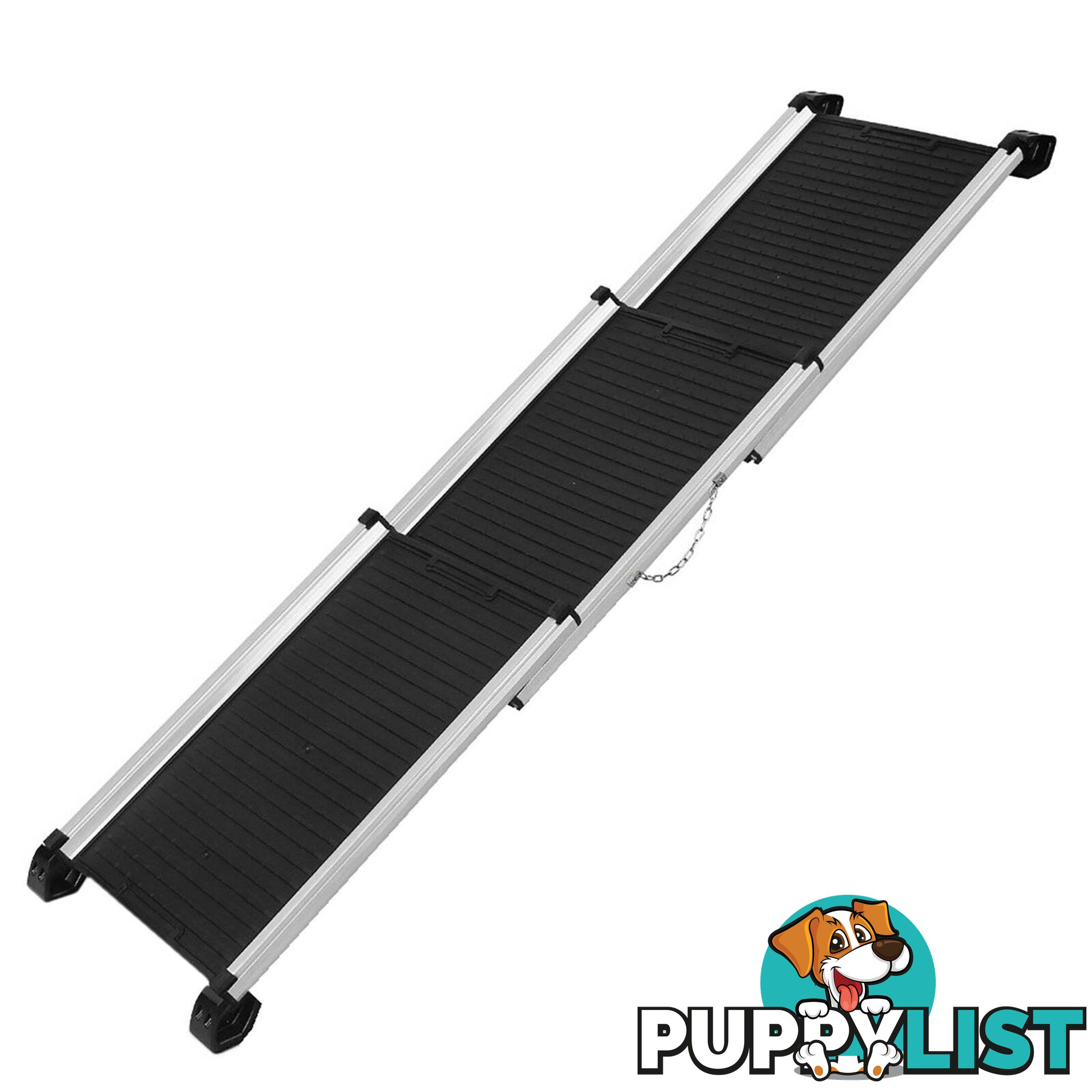 i.Pet Dog Ramp Pet Stairs Steps Car SUV Foldable Portable Ladder Adjustable - FDR-D-ST3-BK