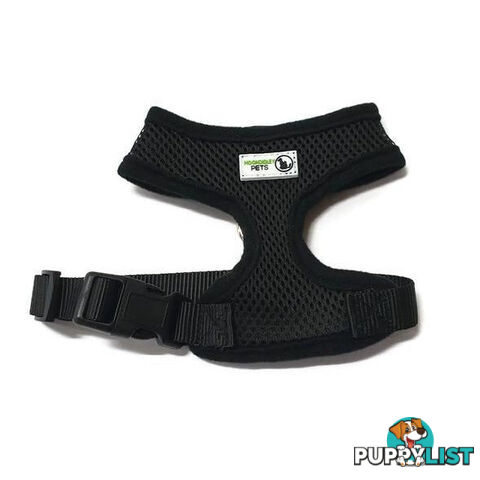 Pet Harness Soft Air Mesh Padded Adjustable  - Moondidley Pets - MDPHARMESSRED