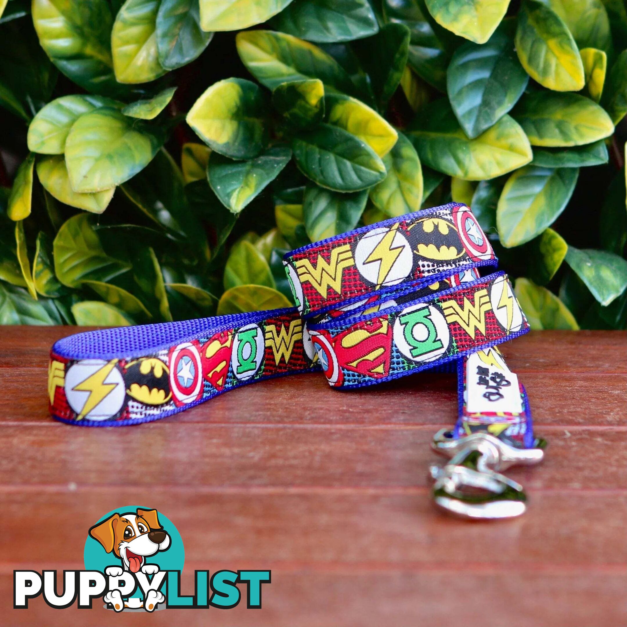 Superhero Dog Lead / Dog Leash - Hand Made by The Bark Side - TBSLDSUPRED251.2