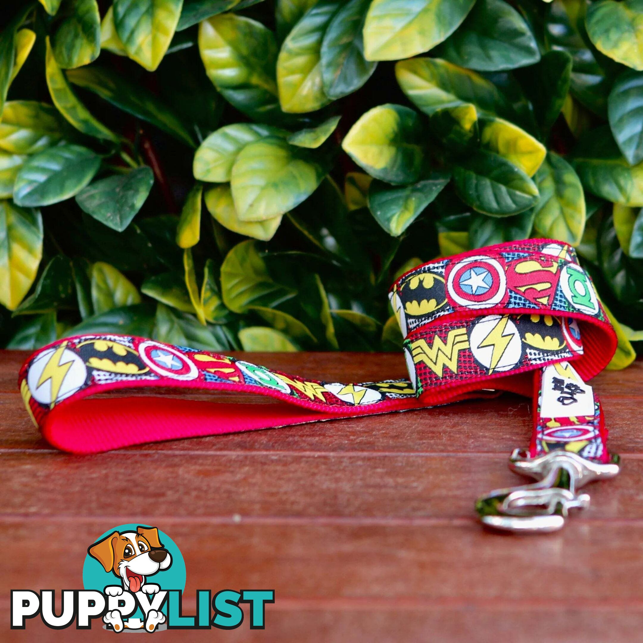 Superhero Dog Lead / Dog Leash - Hand Made by The Bark Side - TBSLDSUPRED251.2