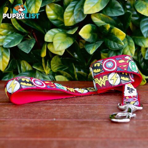 Superhero Dog Lead / Dog Leash - Hand Made by The Bark Side - TBSLDSUPRED251.2