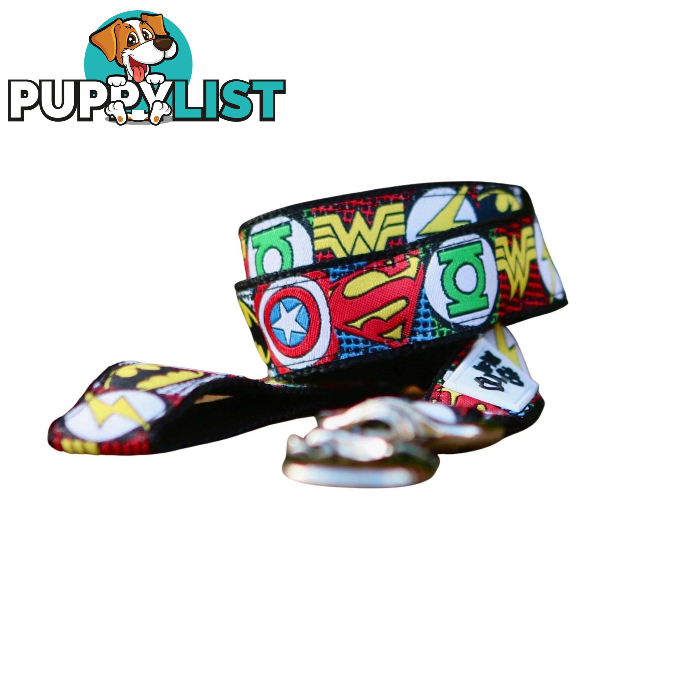 Superhero Dog Lead / Dog Leash - Hand Made by The Bark Side - TBSLDSUPRED251.2