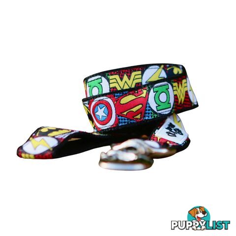 Superhero Dog Lead / Dog Leash - Hand Made by The Bark Side - TBSLDSUPRED251.2
