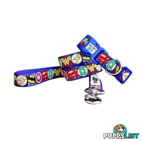 Superhero Dog Lead / Dog Leash - Hand Made by The Bark Side - TBSLDSUPRED251.2