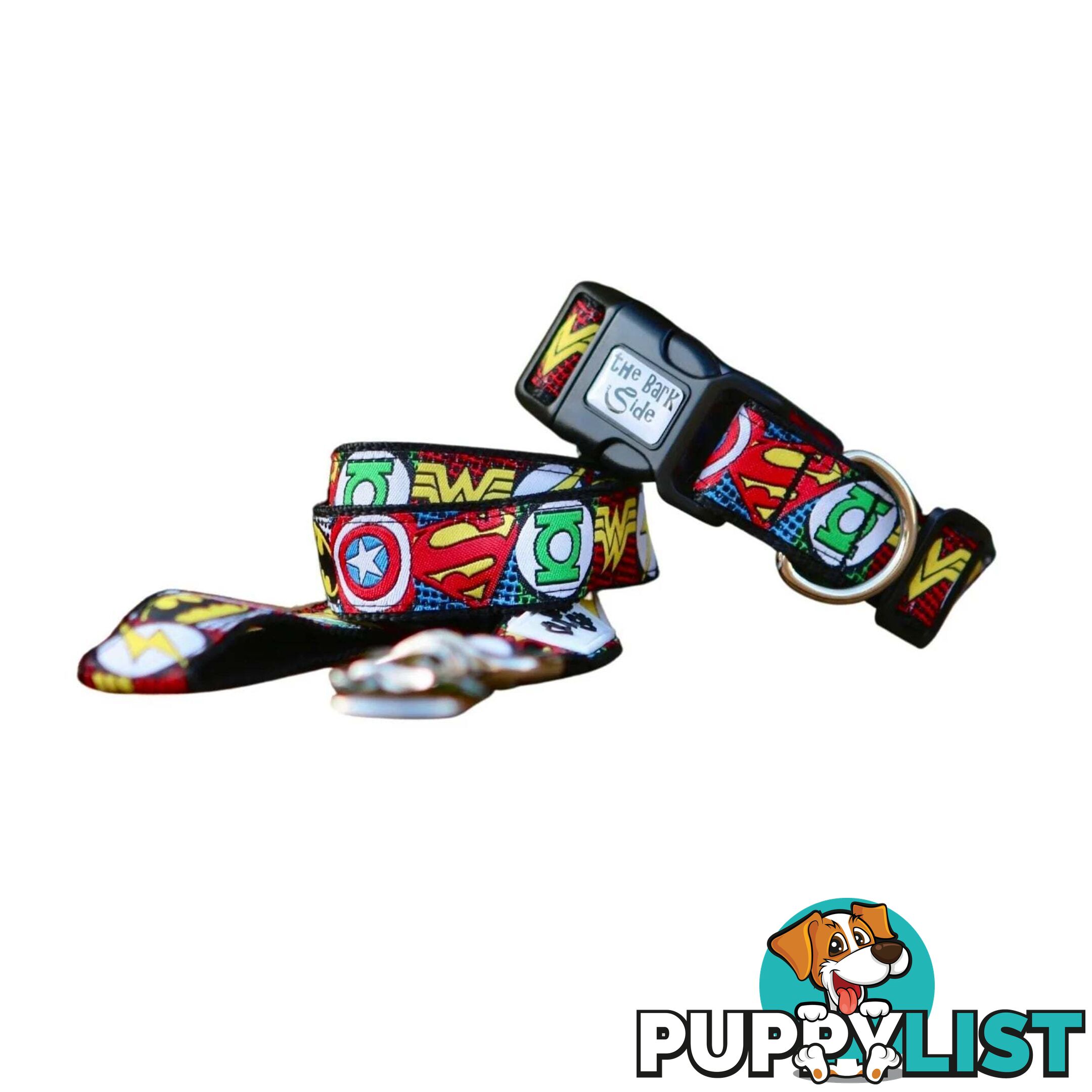 Superhero Dog Lead / Dog Leash - Hand Made by The Bark Side - TBSLDSUPRED251.2
