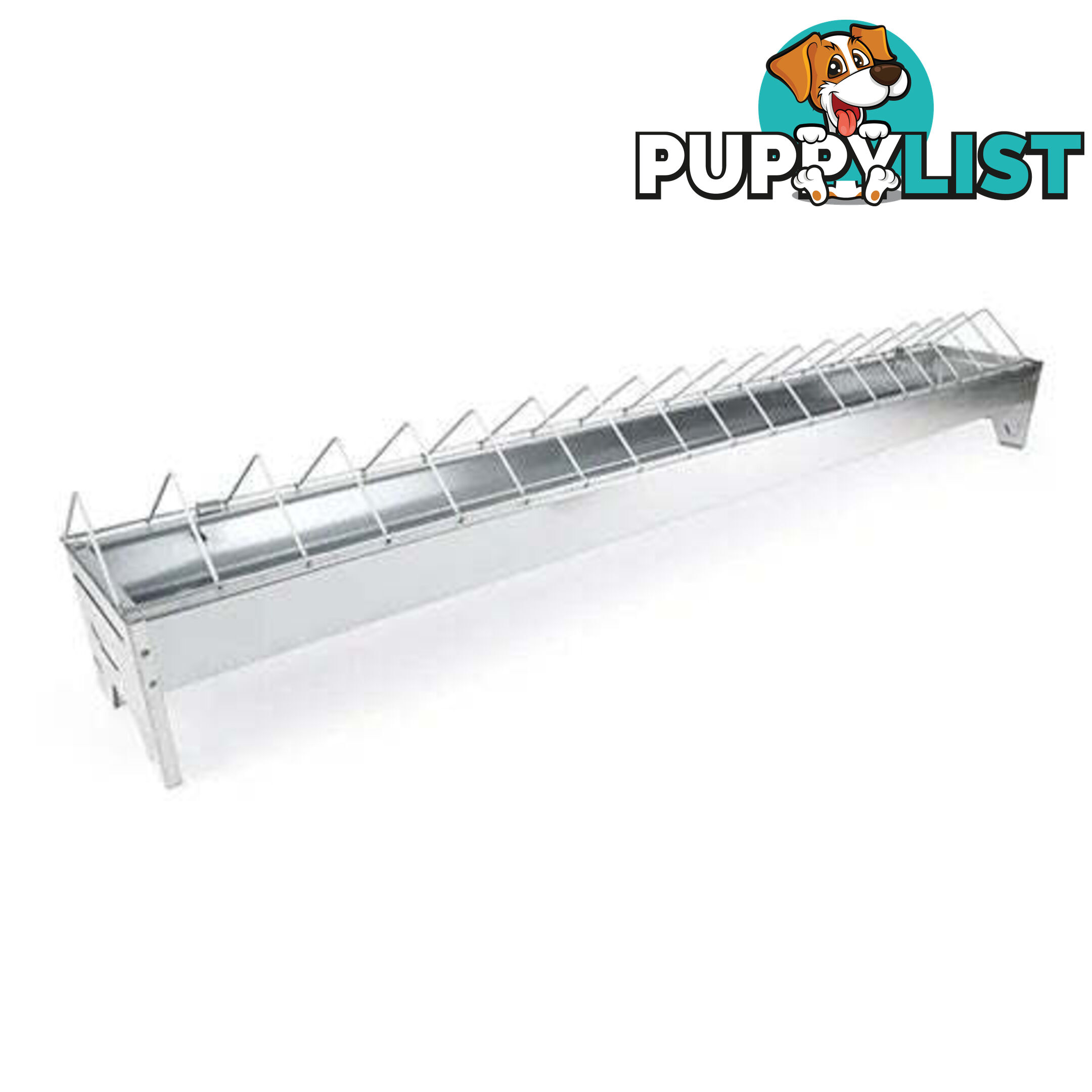 POULTRY GALVANISED FEED TROUGH - BAINBRIDGE - BB-A8073