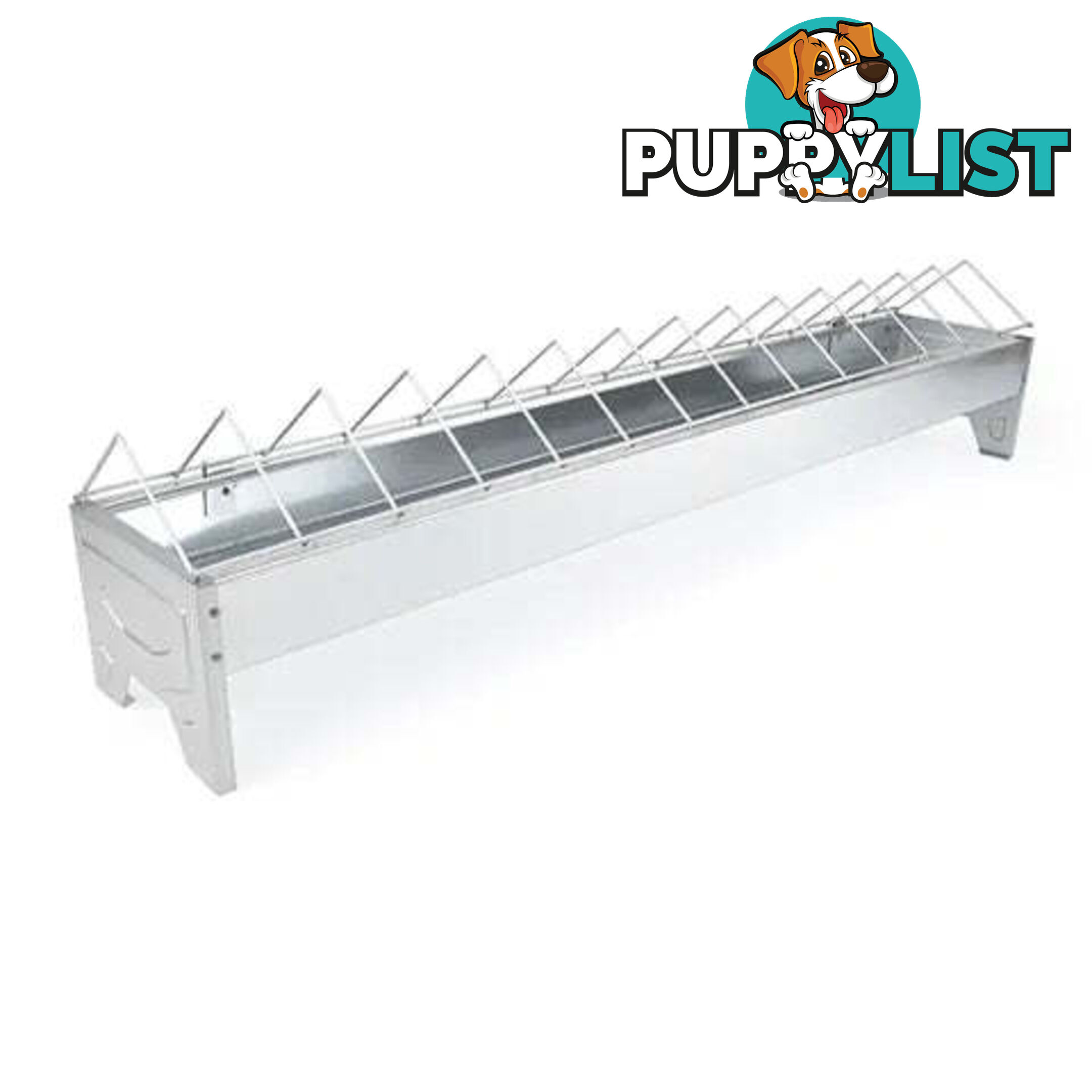 POULTRY GALVANISED FEED TROUGH - BAINBRIDGE - BB-A8073