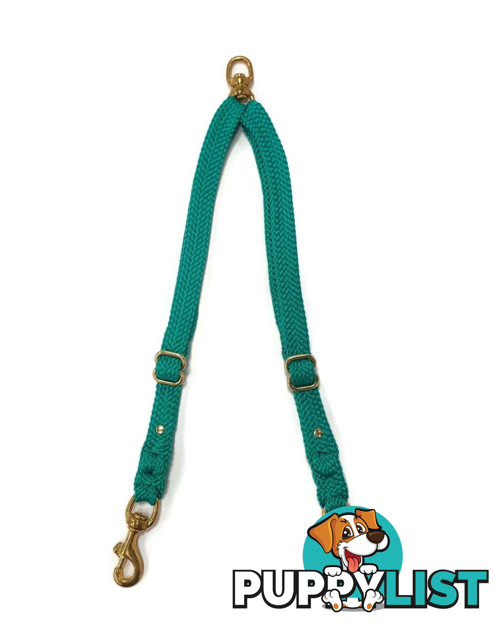 2 Dog Coupler Two Way Twin Walking Lead No Stitching - Yarnix - YNXCOUP-10-RED
