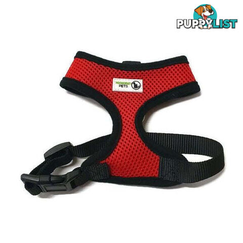 Pet Harness Soft Air Mesh Padded Adjustable  - Moondidley Pets - MDPHARMESLPNK