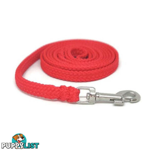 1.8m to 10m Long Dog Lead No Stitching Tough Yarnix 10mm Wide - YNXLD10-1.8-PUR-BR