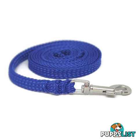 1.8m to 10m Long Dog Lead No Stitching Tough Yarnix 10mm Wide - YNXLD10-1.8-PUR-BR