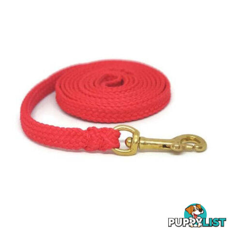 1.8m to 10m Long Dog Lead No Stitching Tough Yarnix 10mm Wide - YNXLD10-1.8-PUR-BR
