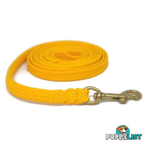 1.8m to 10m Long Dog Lead No Stitching Tough Yarnix 10mm Wide - YNXLD10-1.8-PUR-BR