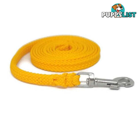 1.8m to 10m Long Dog Lead No Stitching Tough Yarnix 10mm Wide - YNXLD10-1.8-PUR-BR