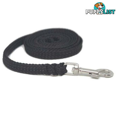 1.8m to 10m Long Dog Lead No Stitching Tough Yarnix 10mm Wide - YNXLD10-1.8-PUR-BR
