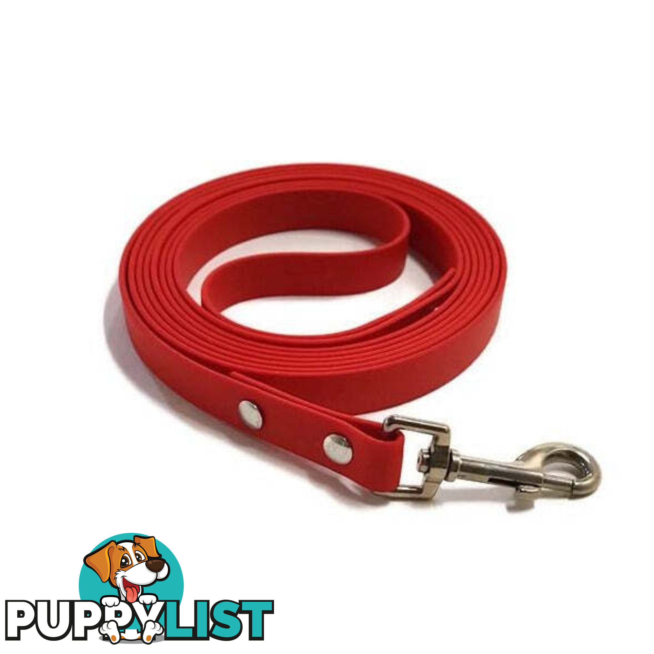 3m - 5m Biothane Dog Lead - BIOLD3LRED