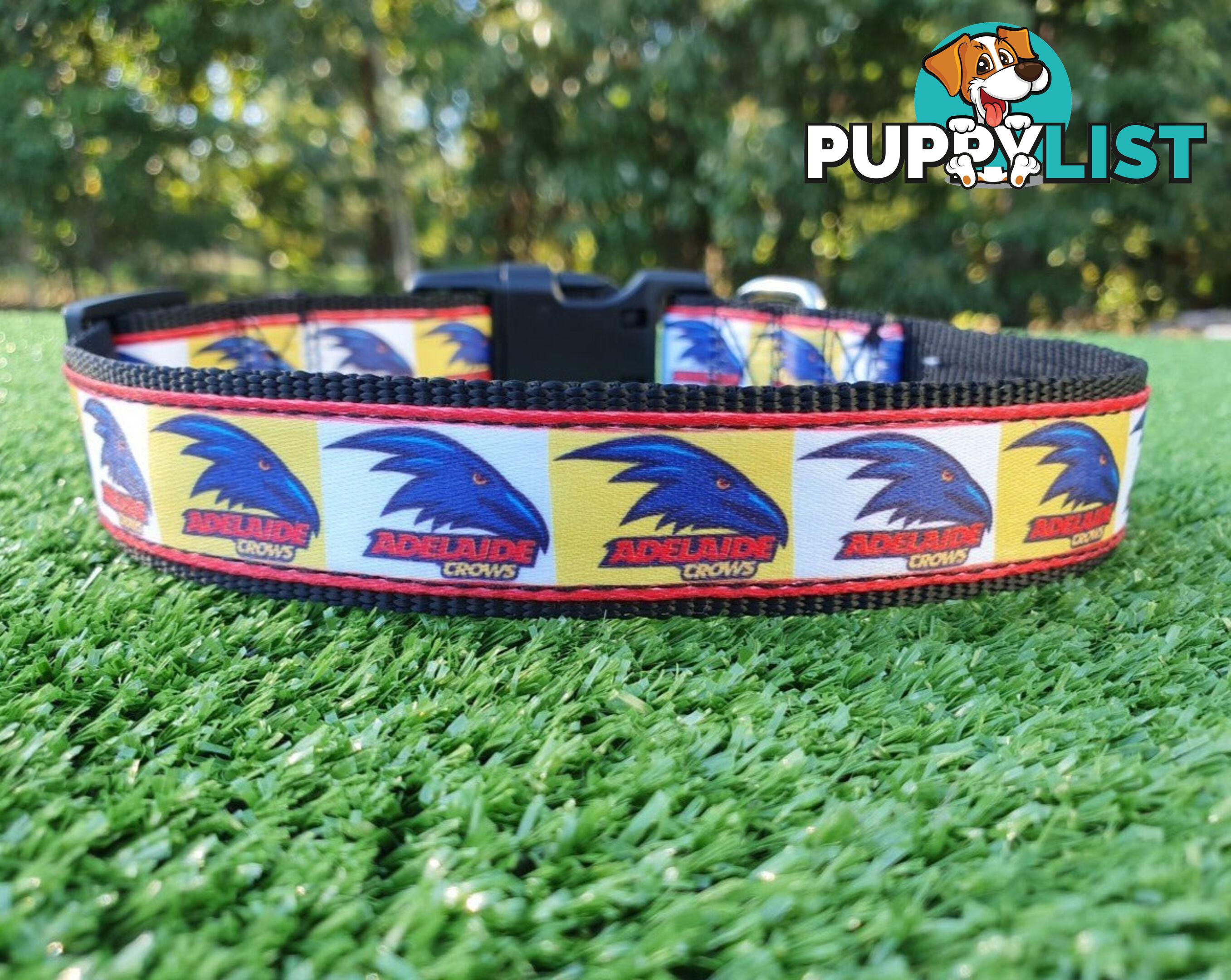 AFL Dog Collars, Footy - Aussie Rules - Moondidley Pets - MDPCOLAFLLCM