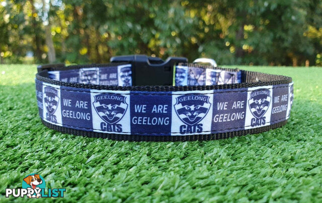 AFL Dog Collars, Footy - Aussie Rules - Moondidley Pets - MDPCOLAFLLCM