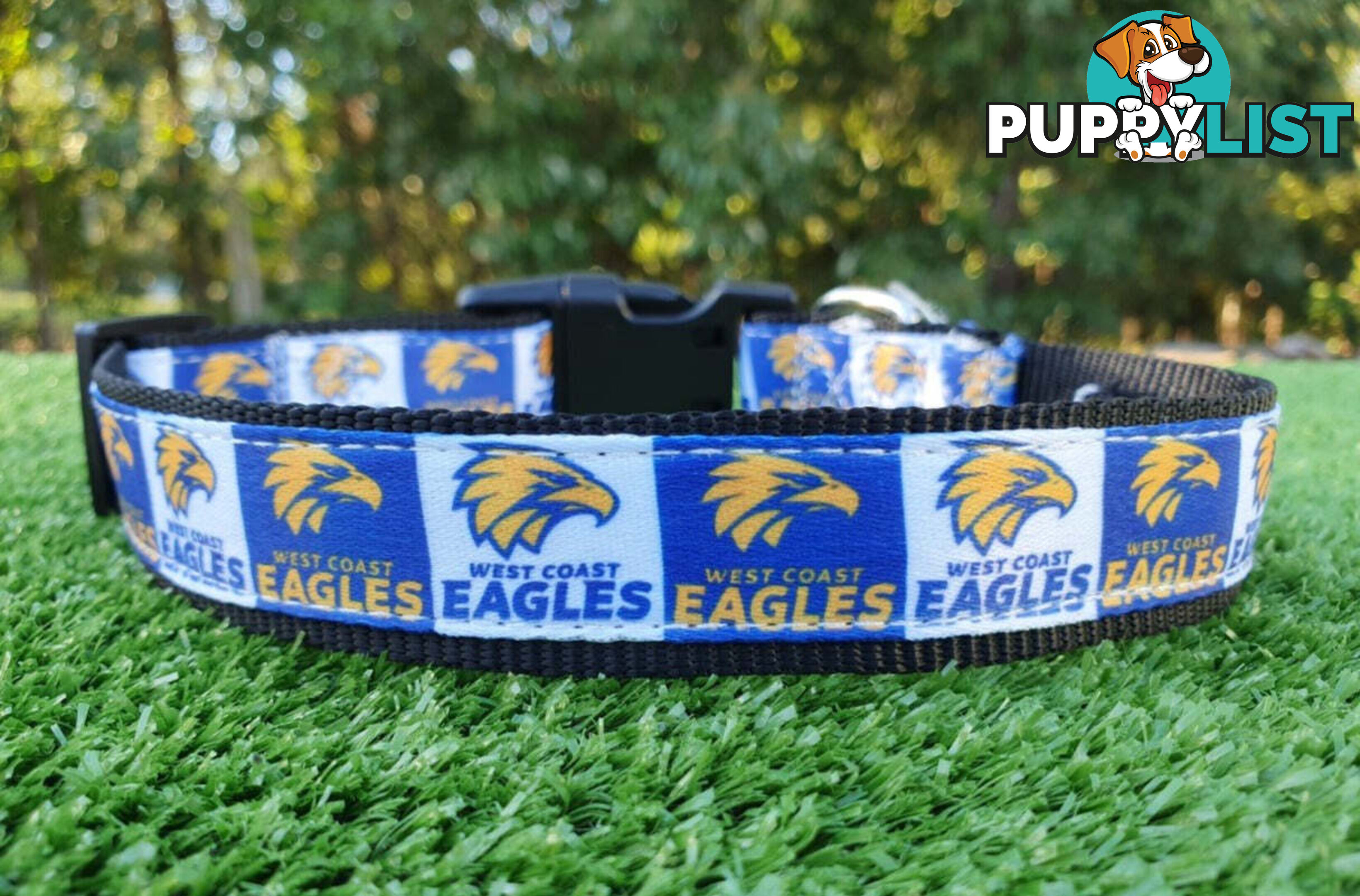 AFL Dog Collars, Footy - Aussie Rules - Moondidley Pets - MDPCOLAFLLCM