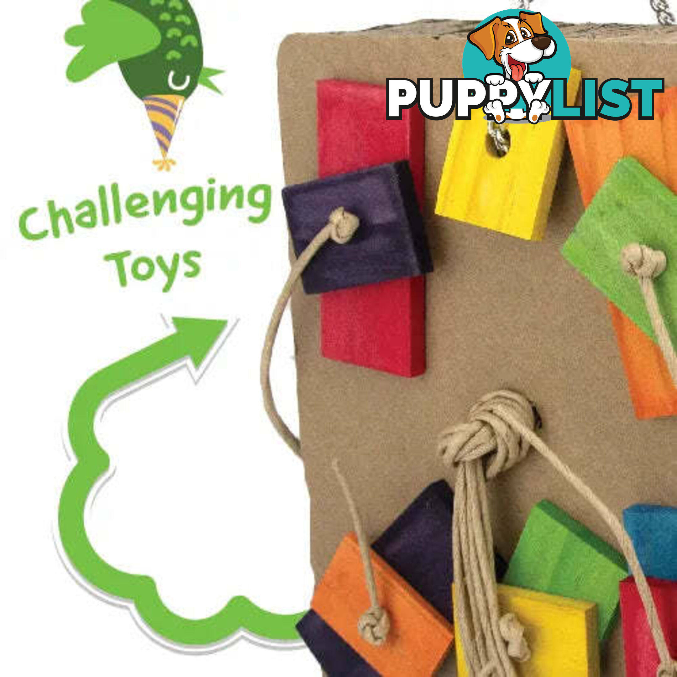 BIRD TOY DESTRUCTIVE - SHREDZ PARTY BOX - BAINBRIDGE - BB-A8461