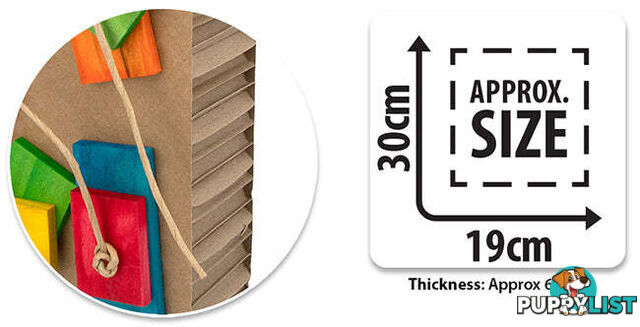BIRD TOY DESTRUCTIVE - SHREDZ PARTY BOX - BAINBRIDGE - BB-A8461