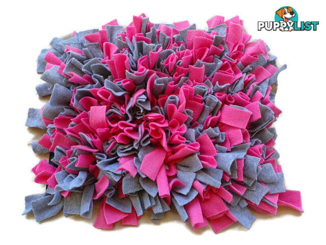 Snuffle Mats - Premium Heavy Duty Rubber Based - Pet Treat Play - Calms Anxiety - Slow Feeder - SNUFSREDBLK