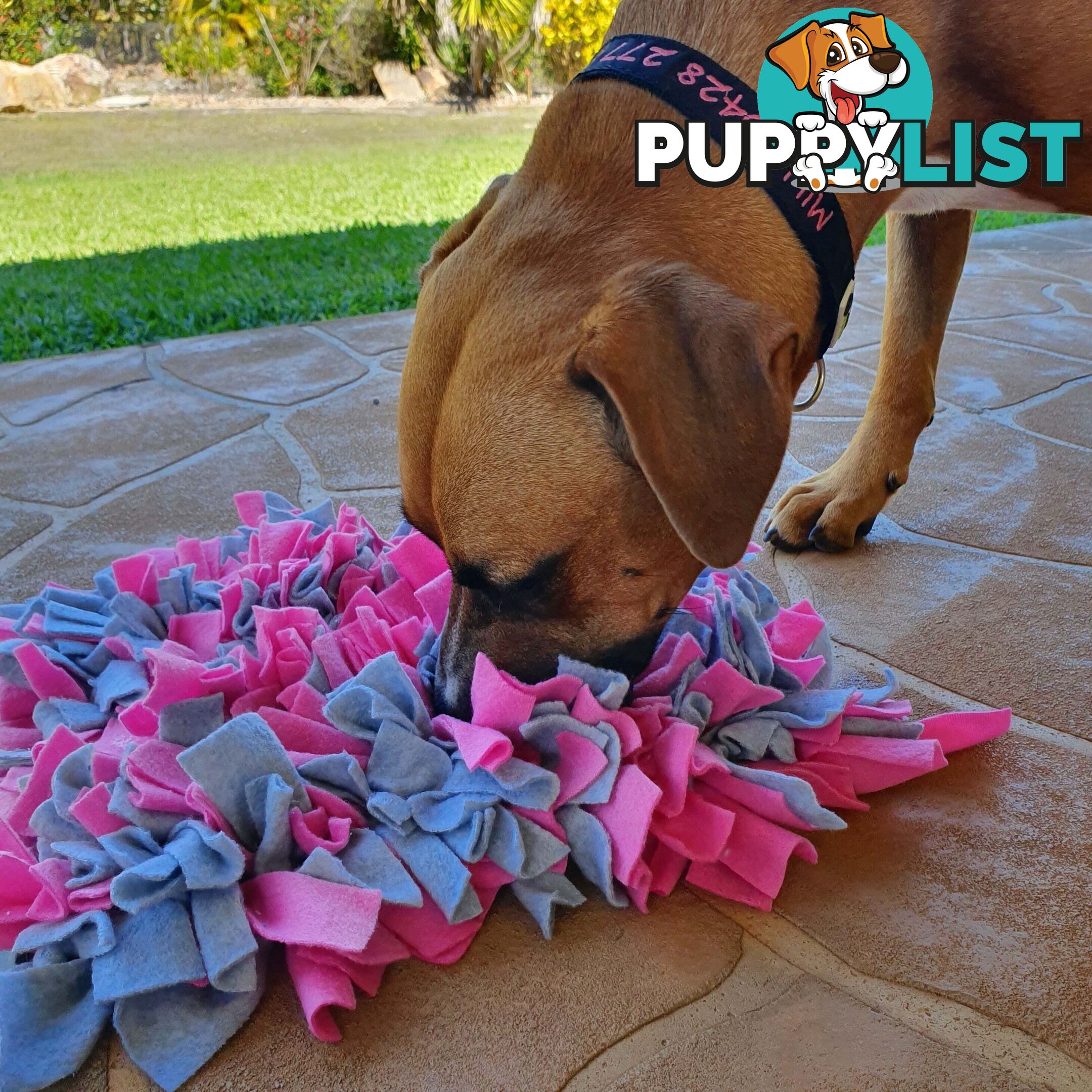 Snuffle Mats - Premium Heavy Duty Rubber Based - Pet Treat Play - Calms Anxiety - Slow Feeder - SNUFSREDBLK