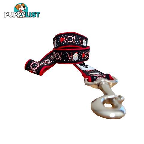 Christmas Dog Lead / Dog Leash - Hand Made by The Bark Side - TBSLDCHRREI201.2