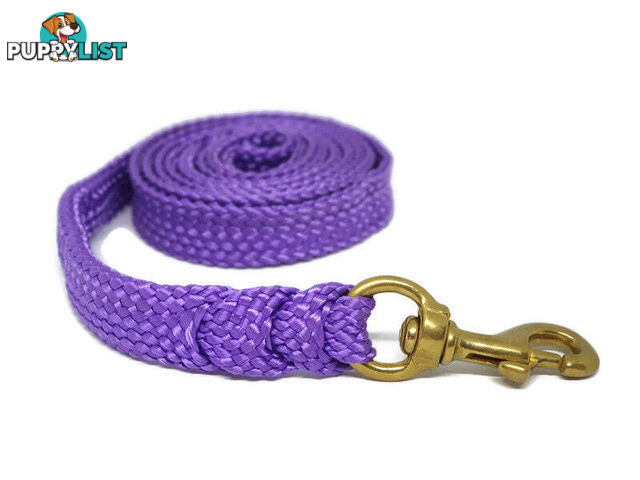 1.8m to 10m Long Dog Lead No Stitching Tough Yarnix 20mm Wide - YNXLD205BRPNK