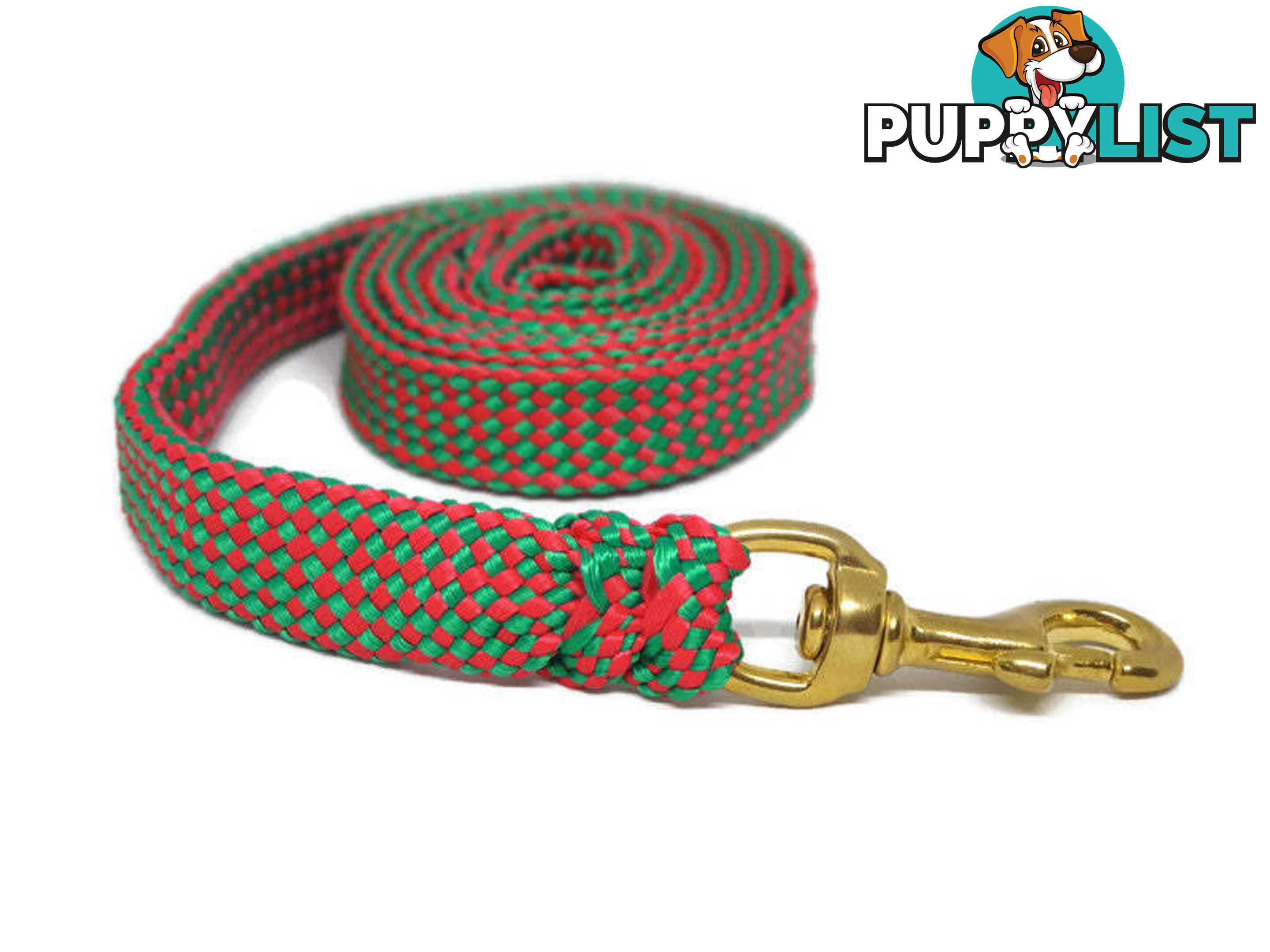 1.8m to 10m Long Dog Lead No Stitching Tough Yarnix 20mm Wide - YNXLD205BRPNK