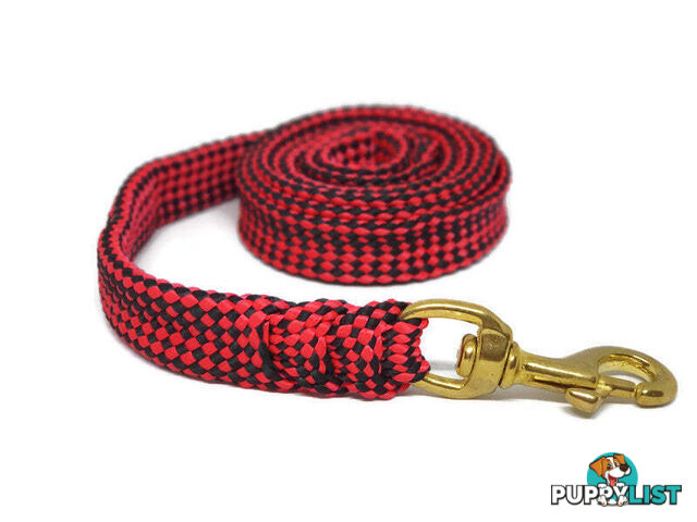 1.8m to 10m Long Dog Lead No Stitching Tough Yarnix 20mm Wide - YNXLD205BRPNK