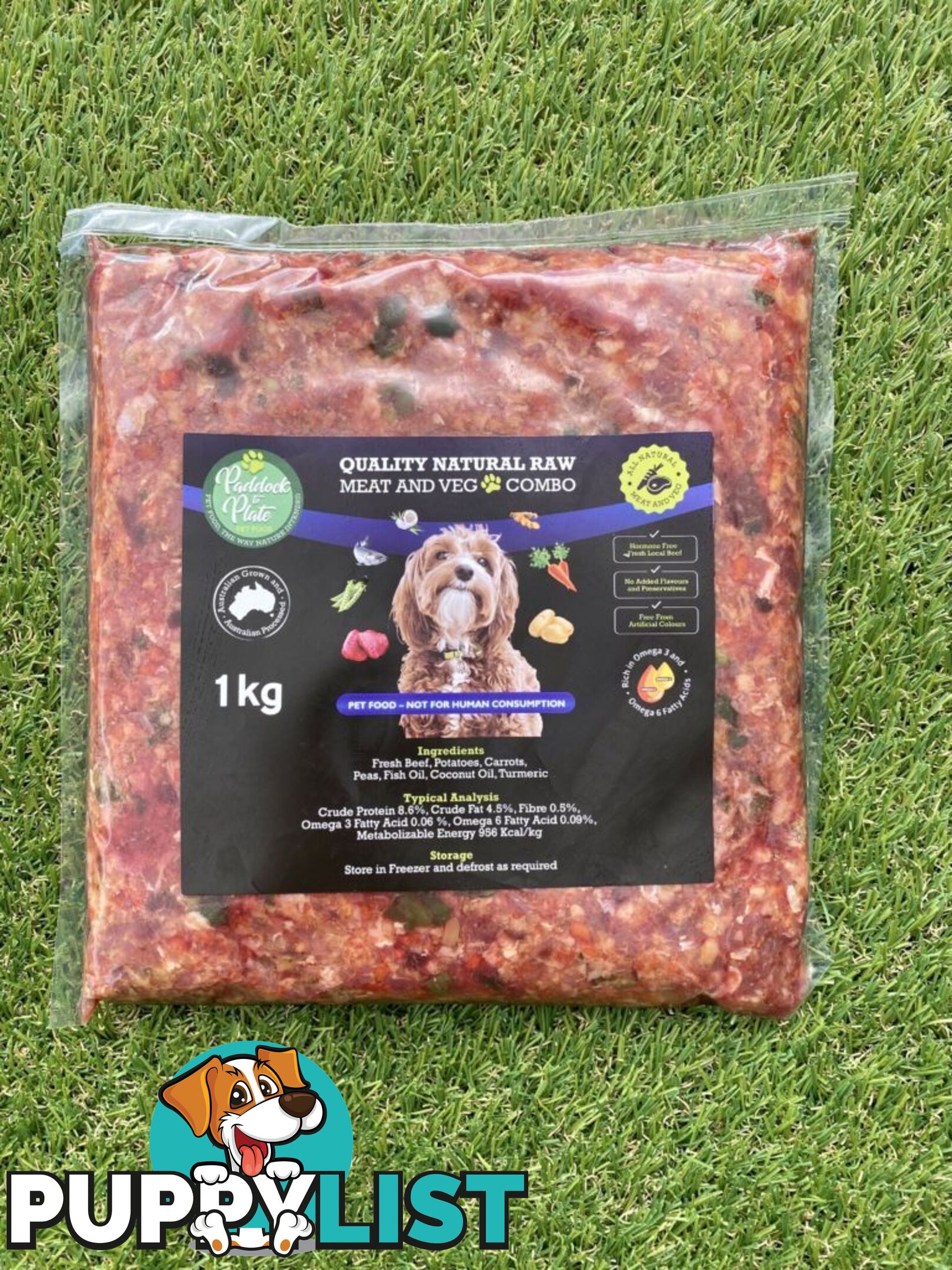 Meat and Veg Combo 1kg Bag Paddock to Plate - PTPMV1